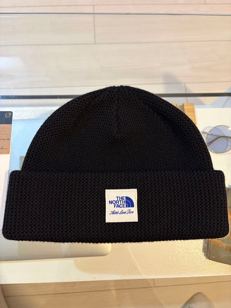 north face aime leon dore beanie ブラック