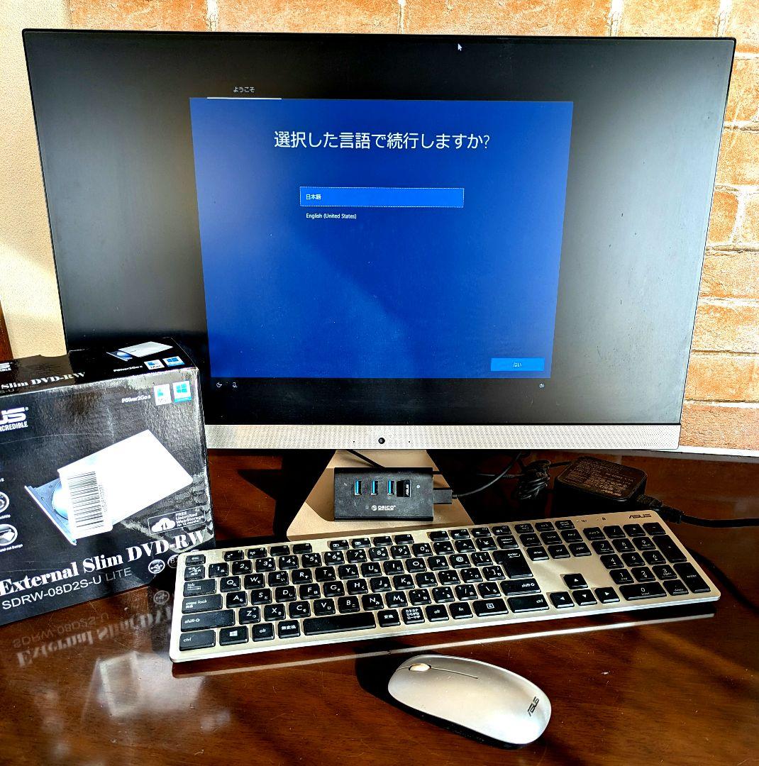 ASUS 23.8型液晶一体型スリムデスクトップPCセット 2017年製
