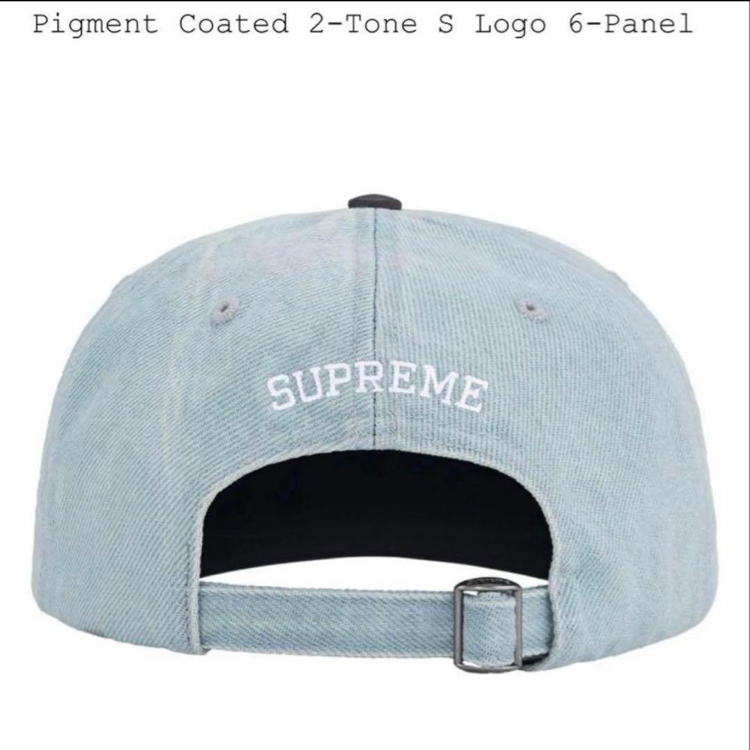 帽子 Pigment Coated 2-Tone S Logo 6-Panel