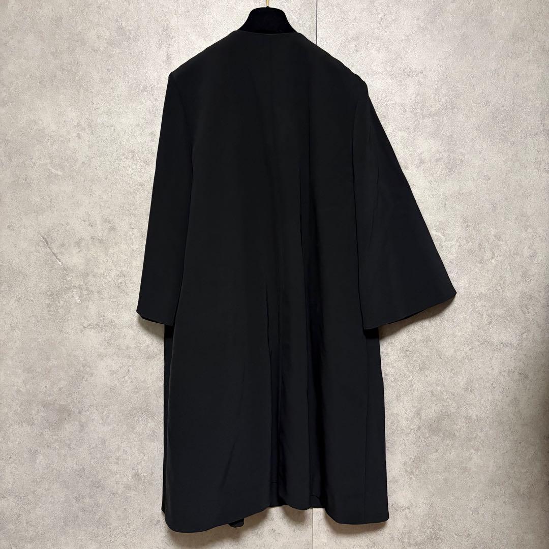 美品✨マーリエルカセット ビジュー　ノーカラーコート ブラック 13号 卒業式