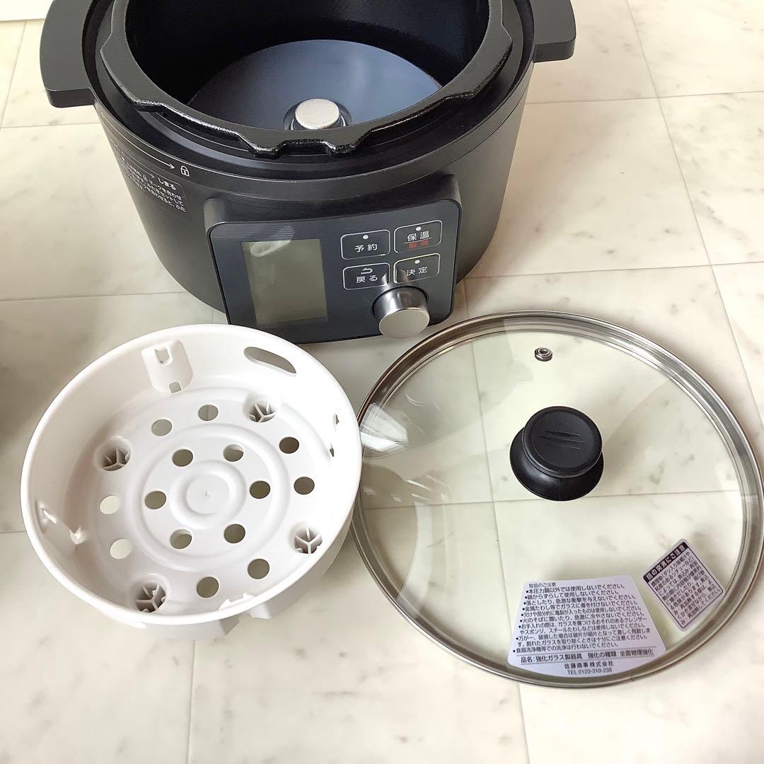 【未使用・美品】アイリスオーヤマ 電気圧力鍋 PMPC-MA2-B 付属品完備
