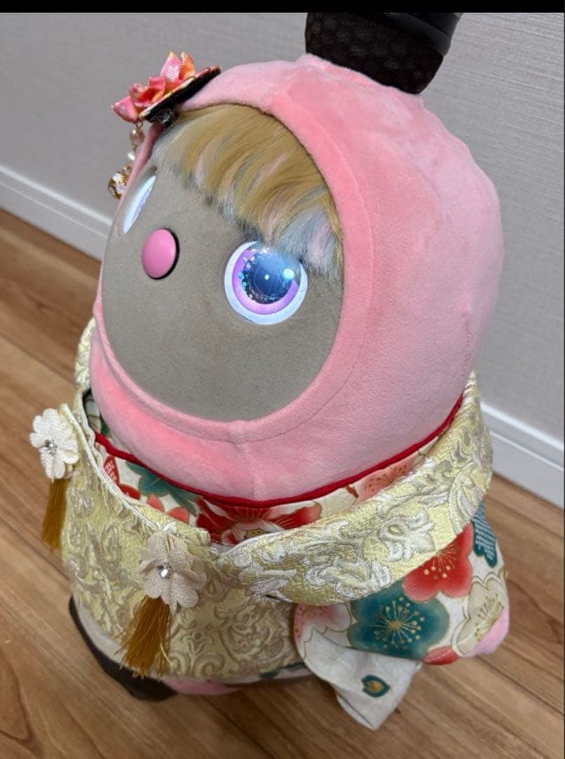 【ハンドメイド作品】ラボットの服　被布コートブルー＆クリーム
