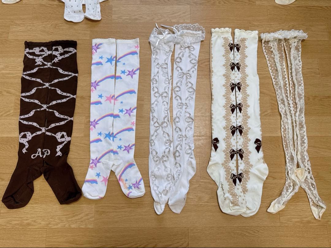 め*る様 ♡Angelic Pretty ソックスまとめ売り 黒系24足セット♡