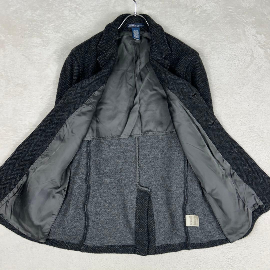 美品☆Polo RalphLaurenウールヘリンボーンツイードジャケット