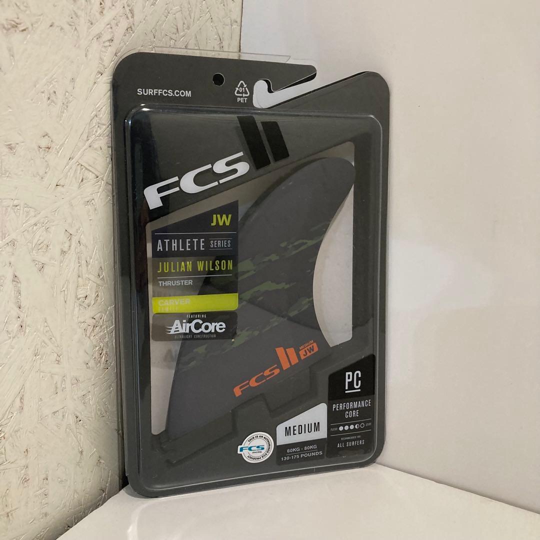 新品 正規 サーフィン フィン FCS II ジュリアン ウィルソン カモ M