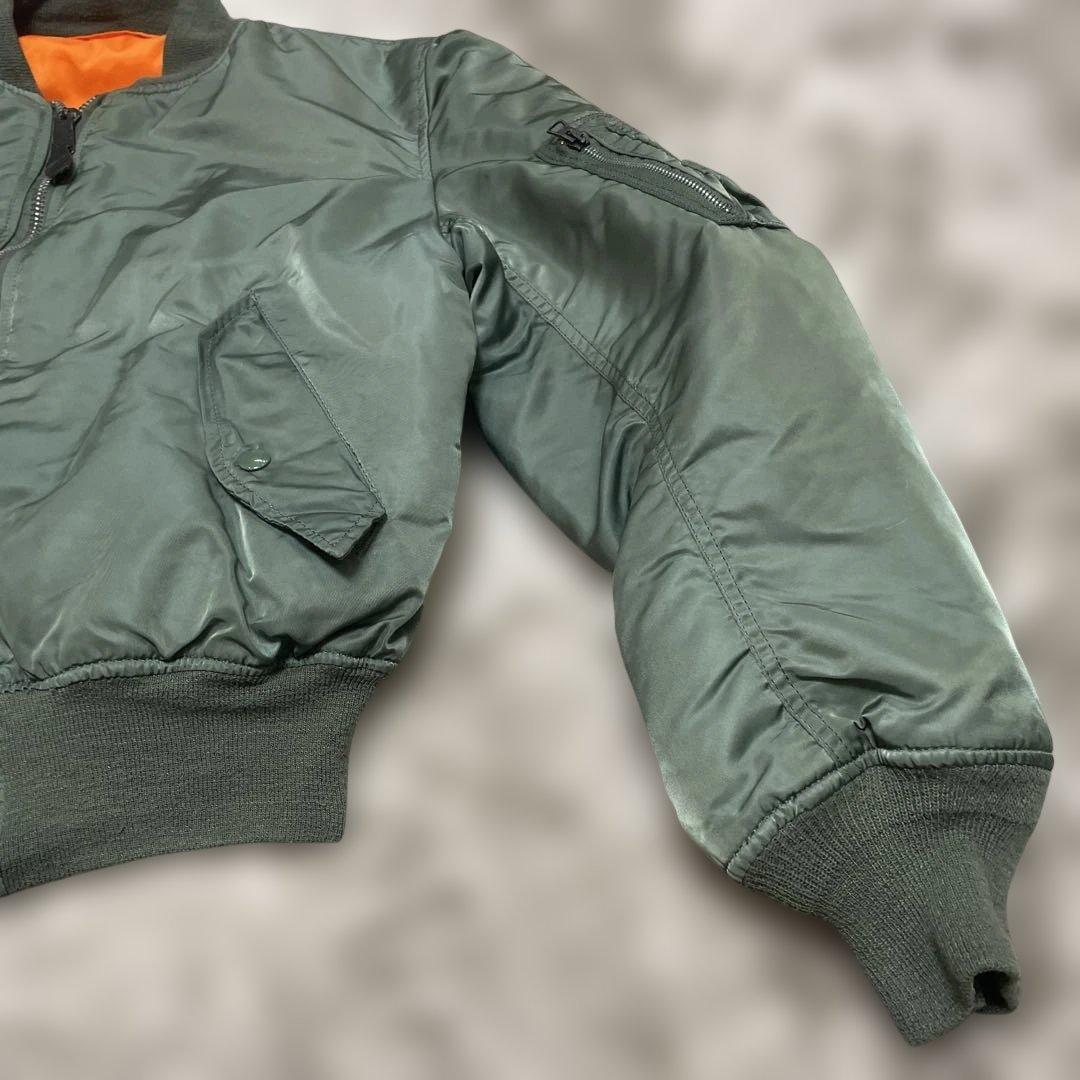 s*n様 90s USA製Alpha Industries MA-1 セージグリ