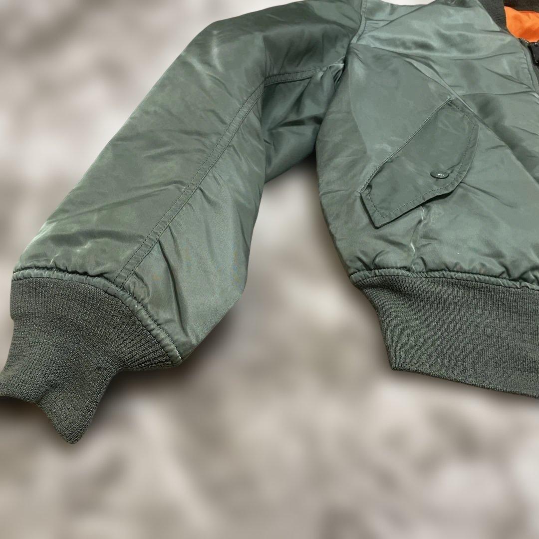 s*n様 90s USA製Alpha Industries MA-1 セージグリ