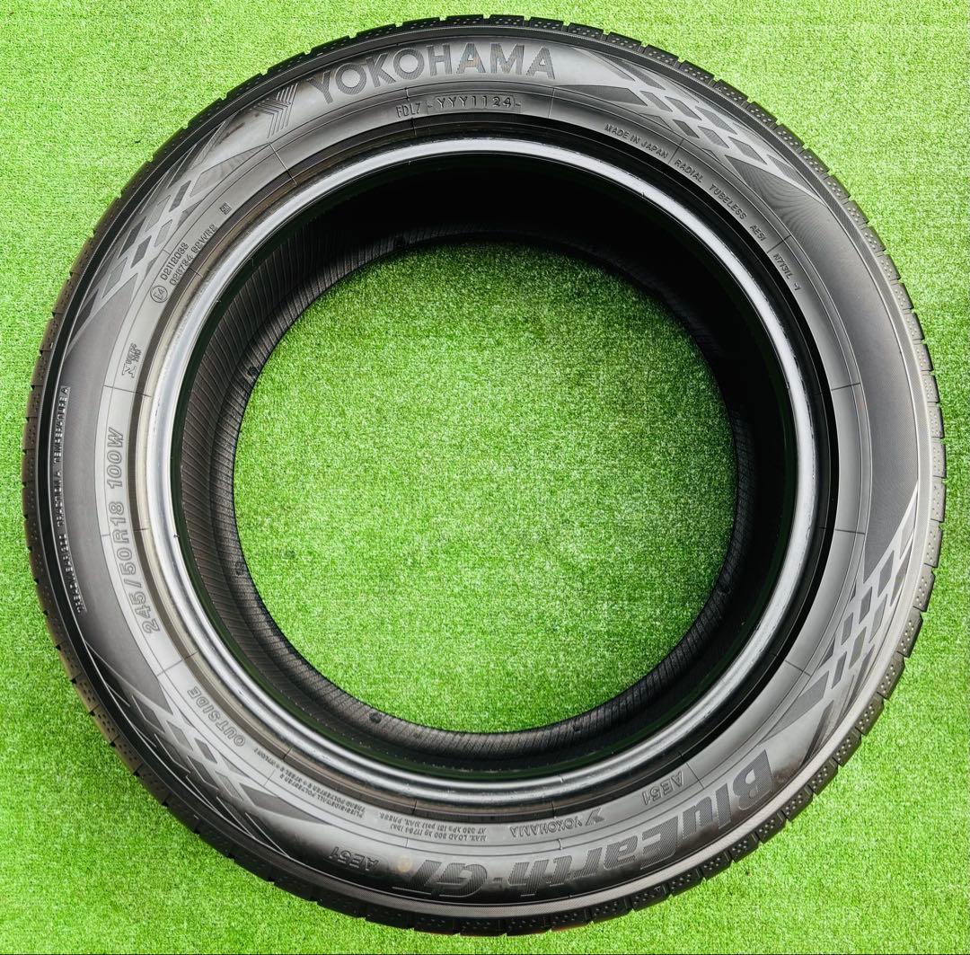 YOKOHAMA BluEarth-GT 245/50R18. 2024年製。