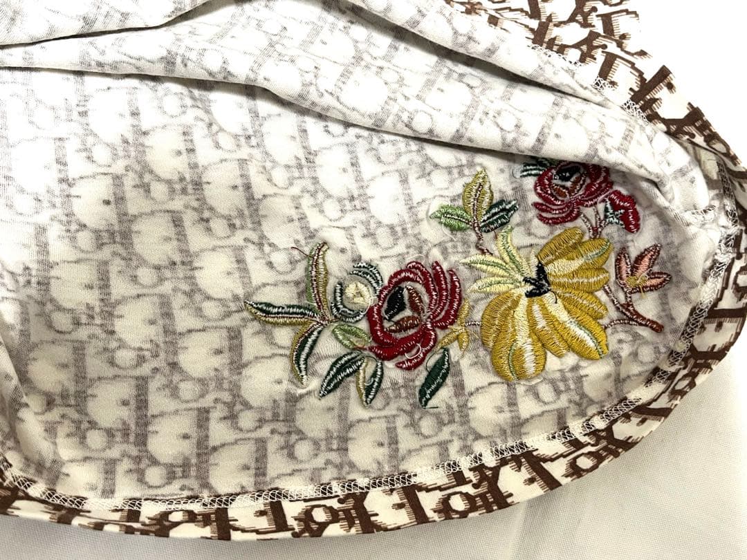 Christian Dior Tシャツ 花柄刺繍　トロッター　ガリアーノ 44