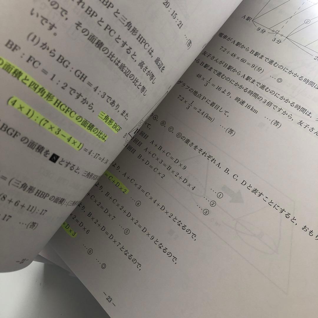 鷗友学園女子中学校　入試対策資料集　7年分　過去問　鴎友