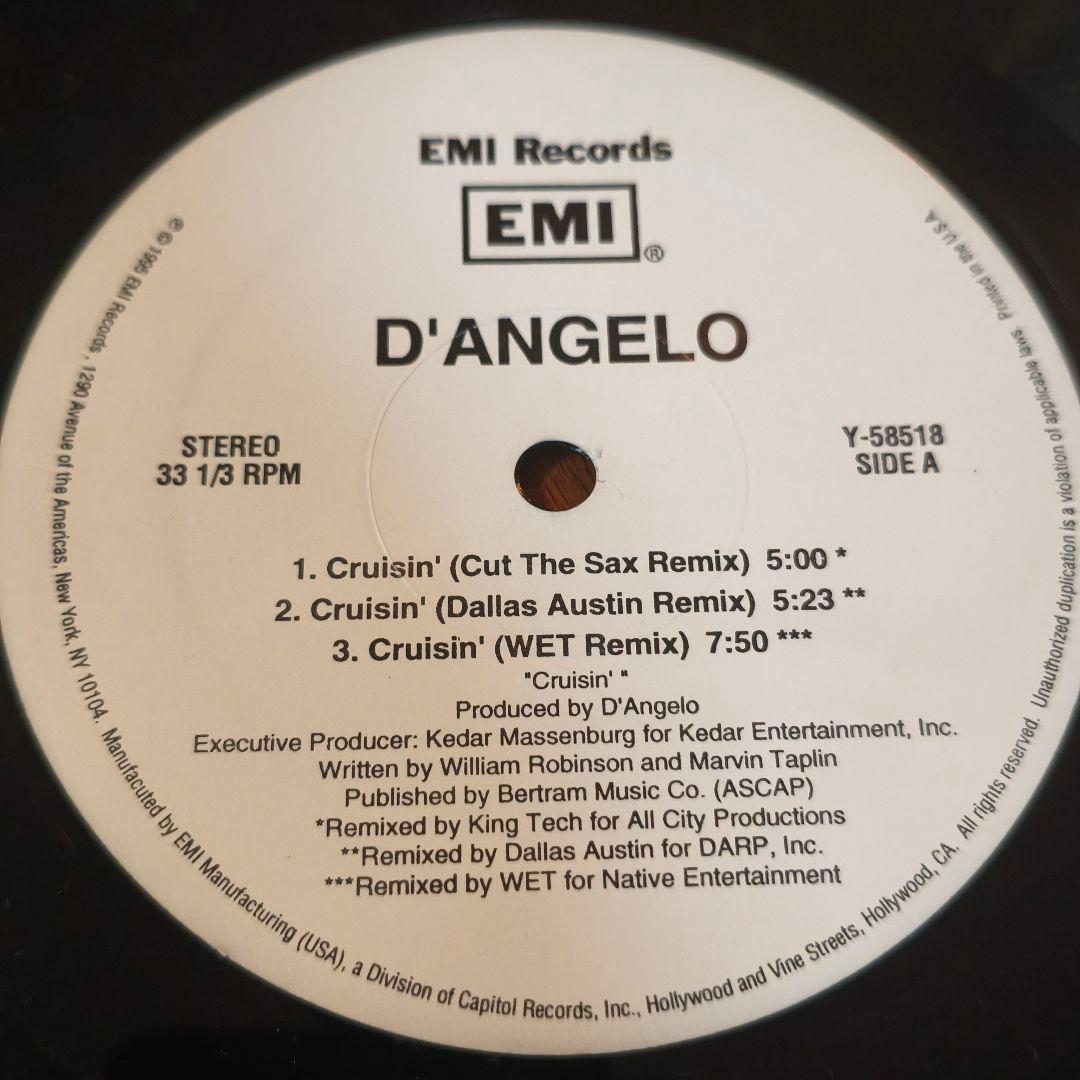 ● D'Angelo – Cruisin' / ディアンジェロ US盤 希少
