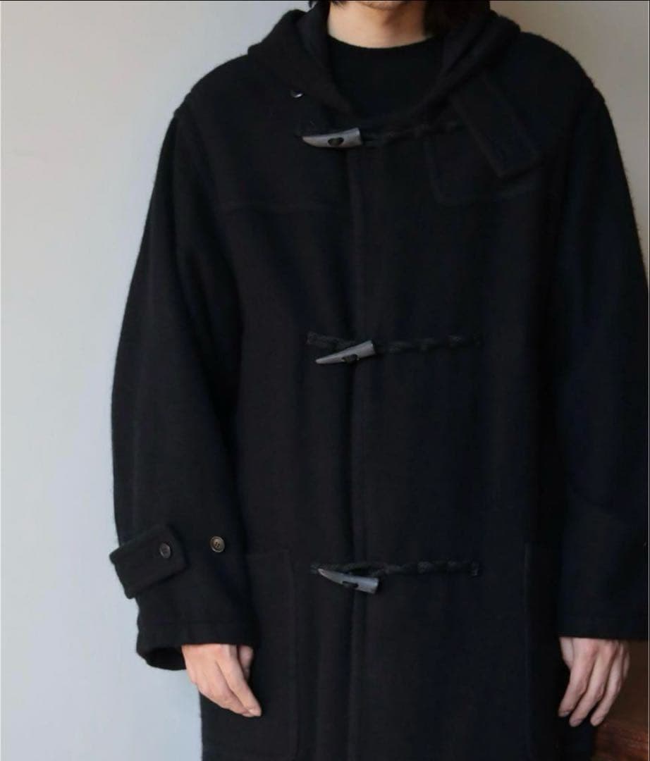 コモリ COMOLI 24AW カシミヤ ダッフル コート　2 黒 ブラック